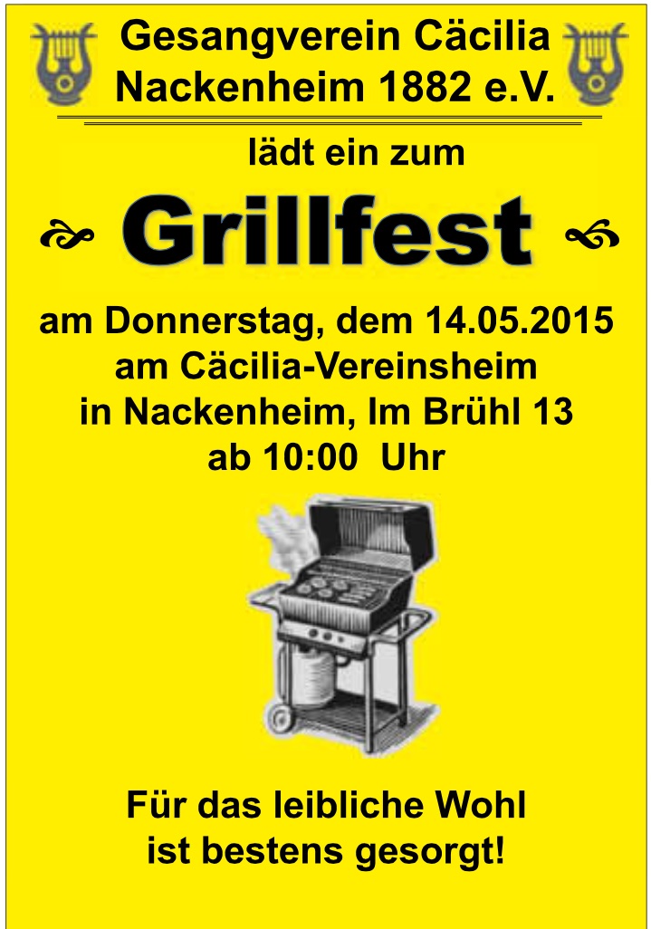 Cäcilia Grillfest 2015